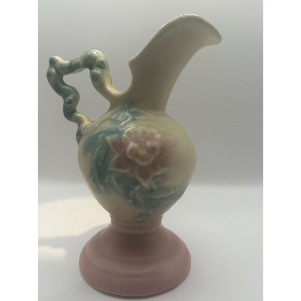 Vintage Hull Glazed Pottery Woodland Ewer Pitcher